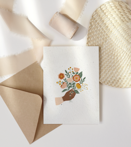 cartes de souhaits ensemencées