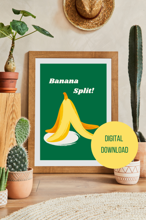 affiche murale banana