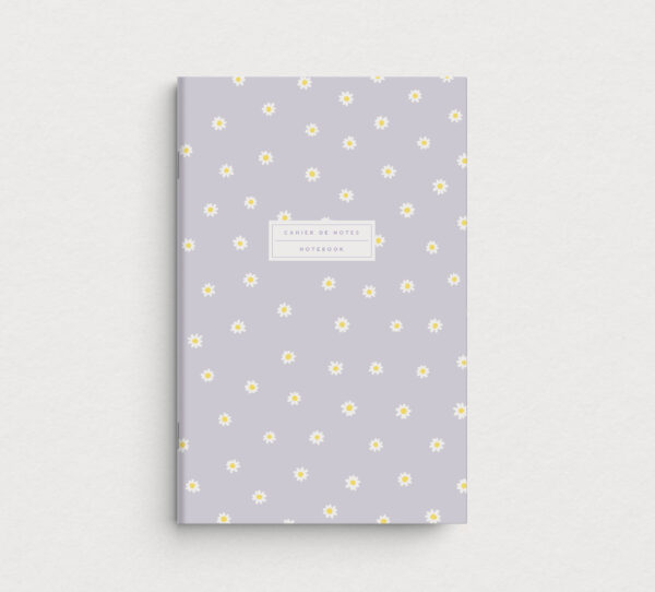 cahier de notes marguerites