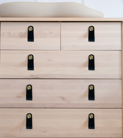 poignee en cuir meuble