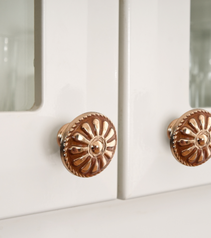 poignees terracotta et or