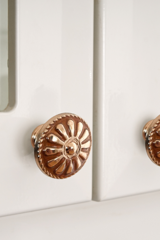 poignees terracotta et or