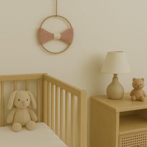 Boucle murale rose