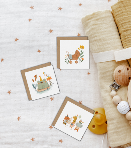 minis cartes de souhaits