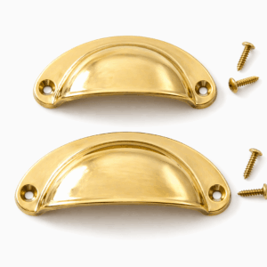 poignée d'armoire en métal or