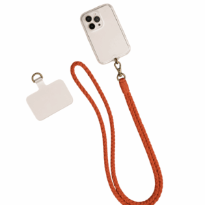 sangle en macramé couleur rouille