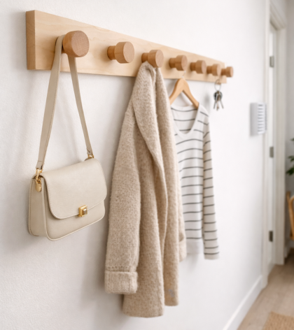 wooden hook for entryway