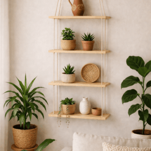 Grande étagère murale flottante à 4 niveaux