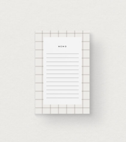 bloc notes minimaliste