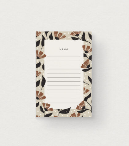 bloc-notes fleuri