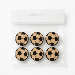 aimants pour frigo en forme de ballon de soccer