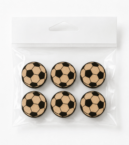 aimants pour frigo en forme de ballon de soccer