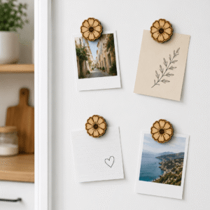 aimant pour frigo en forme de fleur