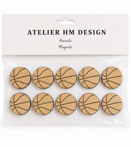 aimants en forme de ballon de basketball